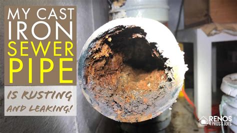 4 Ways to Fix a Rusting and Leaking Cast Iron Sewer Pipe